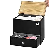 Tampon-Organizer für Badezimmer, weiblicher Hygiene-Organizer, dekorative Holzbox für Make-up, Schönheitsorganisation, Lösung, Zuhause, Wohnung, Toilette, Gäste-WC, Waschbecken